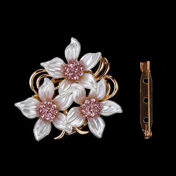 Alloy Lily Flower Brooch Electroplated Women's Clothing Accessory