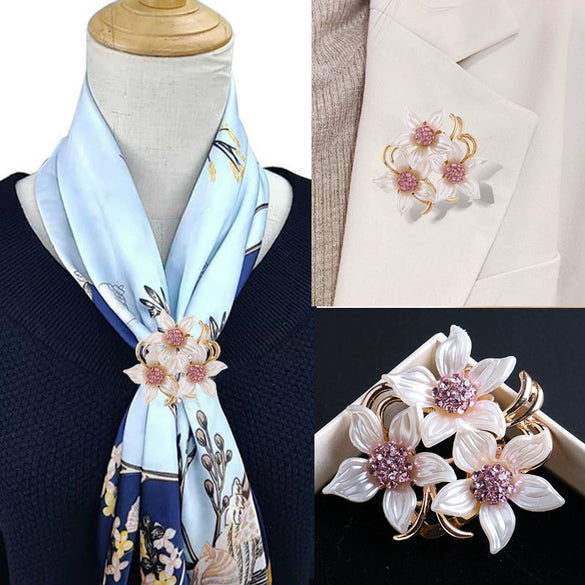 Alloy Lily Flower Brooch Electroplated Women's Clothing Accessory