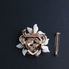 Alloy Lily Flower Brooch Electroplated Women's Clothing Accessory
