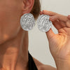 Alloy Liquid Metal Pleated Geometric Electroplating Animal Zodiac Women's Earrings