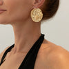 Alloy Liquid Metal Pleated Geometric Electroplating Animal Zodiac Women's Earrings