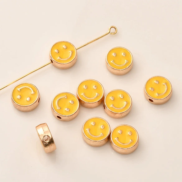 Alloy Loose Beads For Diy Bracelet Necklace Pendant Accessories With Oil Drop Color Retention And Electroplating Treatment