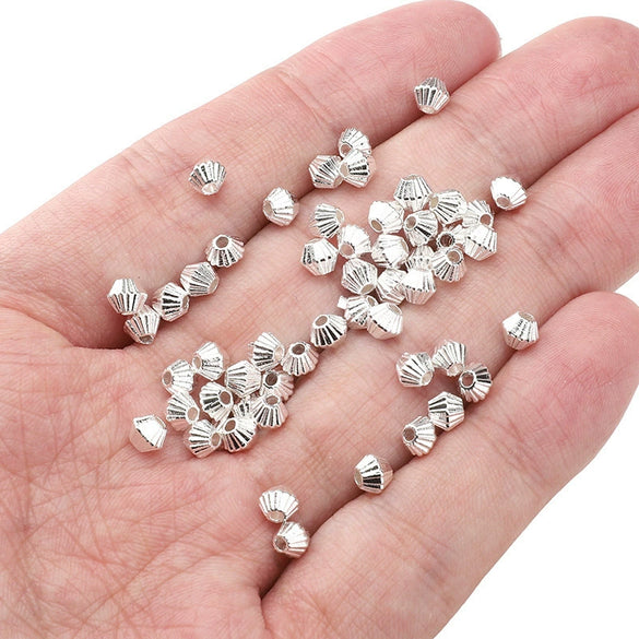 Alloy Loose Beads Spacer Beads Wheel Beads Square Beads Handmade Diy Bracelet Necklace Semifinished Electroplated Accessories