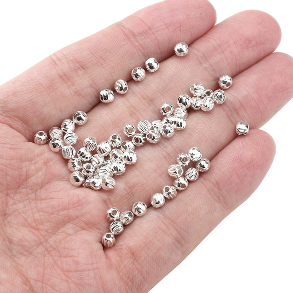 Alloy Loose Beads Spacer Beads Wheel Beads Square Beads Handmade Diy Bracelet Necklace Semifinished Electroplated Accessories