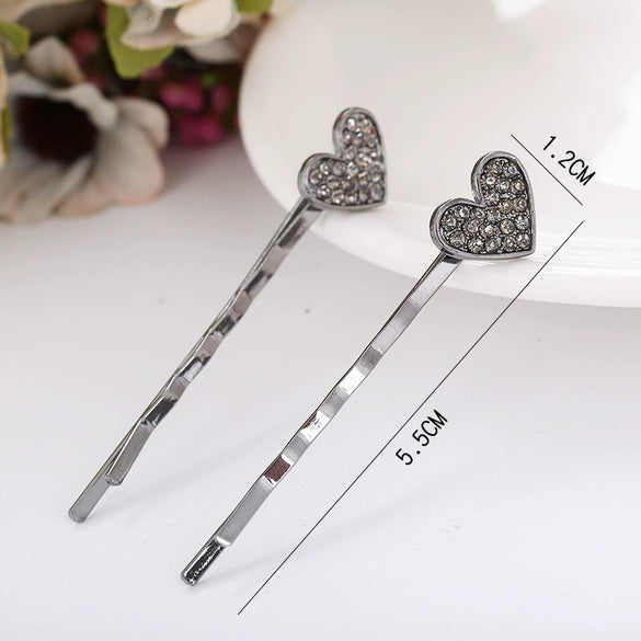 Alloy Love Bow Tie Onepiece Clip Hairpin Cute Hair Accessories Electroplated