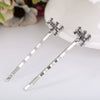 Alloy Love Bow Tie Onepiece Clip Hairpin Cute Hair Accessories Electroplated