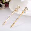 Alloy Love Bow Tie Onepiece Clip Hairpin Cute Hair Accessories Electroplated