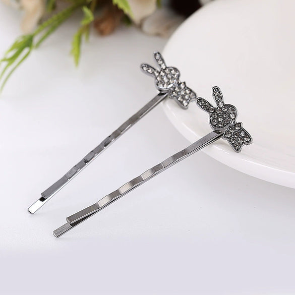 Alloy Love Bow Tie Onepiece Clip Hairpin Cute Hair Accessories Electroplated
