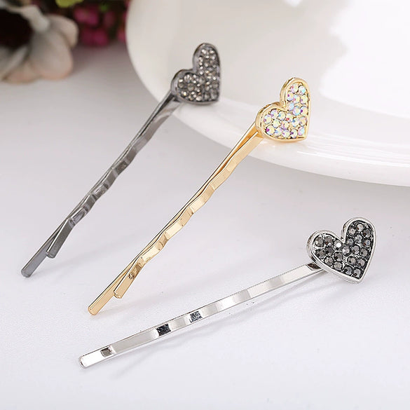 Alloy Love Bow Tie Onepiece Clip Hairpin Cute Hair Accessories Electroplated