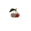 Alloy Love Cherry Brooch Electroplated Women's Suit Pin Minimalist Fruit Style Accessories