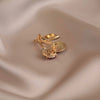 Alloy Love Cherry Brooch Electroplated Women's Suit Pin Minimalist Fruit Style Accessories