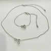 Alloy Love Drops Bells Letters Peach Heart Pendant Necklace Bracelet 2 Piece Set Electroplated Jewelry