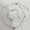 Alloy Love Drops Bells Letters Peach Heart Pendant Necklace Bracelet 2 Piece Set Electroplated Jewelry