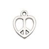 Alloy Love Heart And Love Letter Pendant Necklace Bracelet Keychain Vintage Style Electroplated