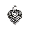 Alloy Love Heart And Love Letter Pendant Necklace Bracelet Keychain Vintage Style Electroplated