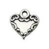 Alloy Love Heart And Love Letter Pendant Necklace Bracelet Keychain Vintage Style Electroplated