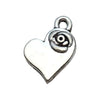 Alloy Love Heart And Love Letter Pendant Necklace Bracelet Keychain Vintage Style Electroplated
