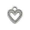 Alloy Love Heart And Love Letter Pendant Necklace Bracelet Keychain Vintage Style Electroplated