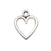 Alloy Love Heart And Love Letter Pendant Necklace Bracelet Keychain Vintage Style Electroplated