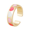 Alloy Love Heart Electroplated Ring Set For Women