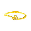 Alloy Love Pattern Diamondencrusted Electroplated Open Bracelet