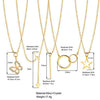 Alloy Love Pearl Necklace Set With Fivepointed Star Circle Butterfly Heart Geometric Animal Zodiac Patterns Electroplated For Women