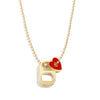 Alloy Love Pendant Necklace With Oil Drop Design And Heart Shape For Women