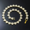 Alloy Love Shape Diamond Hip Hop Style Men's Cuban Chain Jewelry