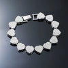 Alloy Love Shape Diamond Hip Hop Style Men's Cuban Chain Jewelry