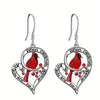 Alloy Lovely Animal Zodiac Heart Shape Earrings Jewelry