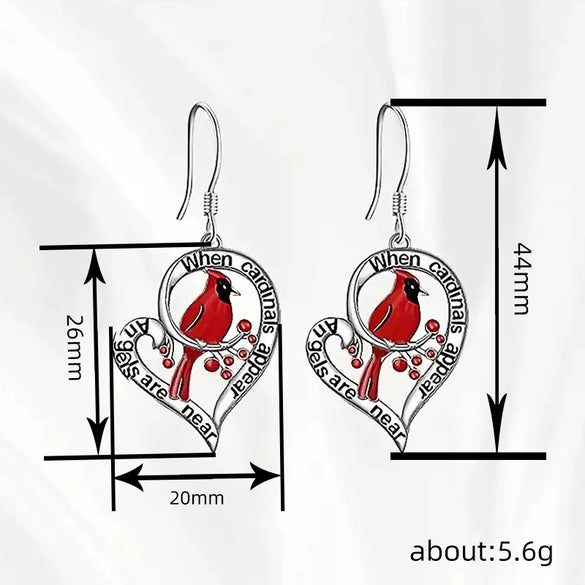 Alloy Lovely Animal Zodiac Heart Shape Earrings Jewelry