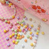 Alloy Macaron Color Fat Star Loose Beads For Diy Handmade Bracelet Necklace And Beaded Mobile Phone Chain With Dripping Oil Design