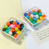 Alloy Macaron Color Solid Color Round Bead Pendant Mobile Phone Chain Key Chain Jewelry Accessories With Baking Paint