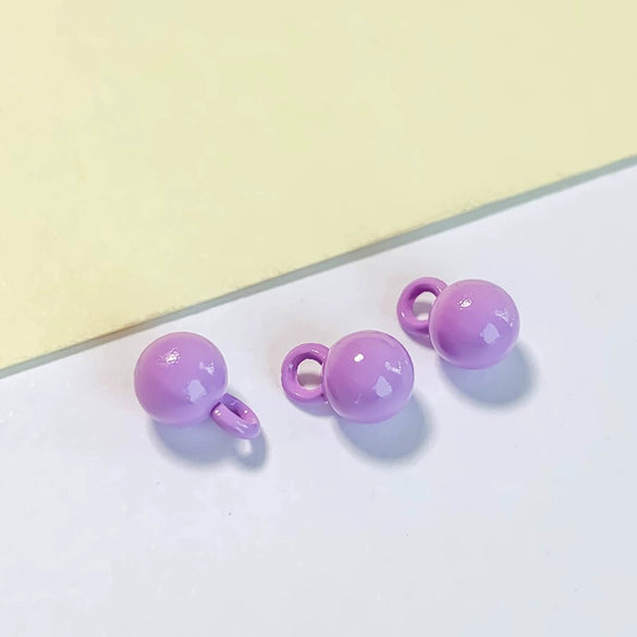 Alloy Macaron Color Solid Color Round Bead Pendant Mobile Phone Chain Key Chain Jewelry Accessories With Baking Paint