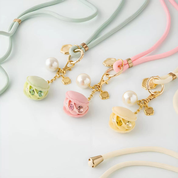 Alloy Macaron Pattern Luggage Charms Bag Pendant Retro Elegant Simple Cute Electroplating