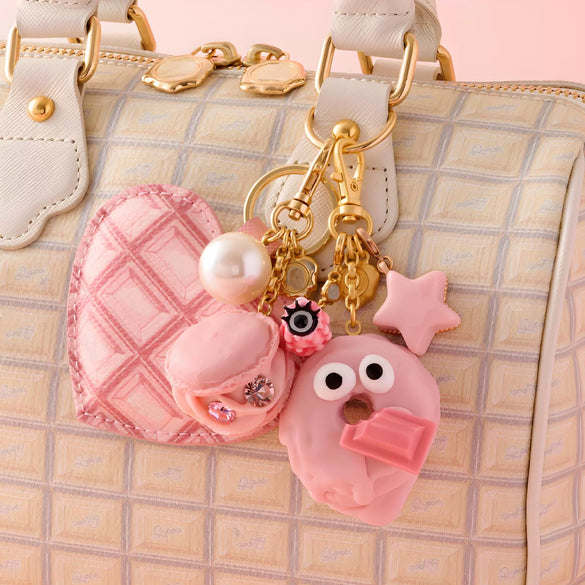 Alloy Macaron Pattern Luggage Charms Bag Pendant Retro Elegant Simple Cute Electroplating