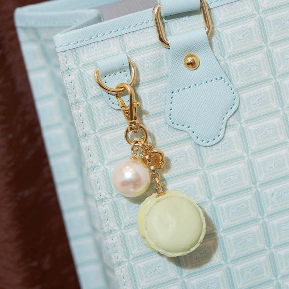 Alloy Macaron Pattern Luggage Charms Bag Pendant Retro Elegant Simple Cute Electroplating