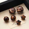 Alloy Maillard Brown Leopard Geometric Electroplating Women's Earrings