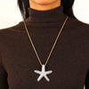 Alloy Marine Animal Clavicle Chain Necklace With Electroplating Design