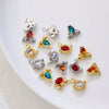 Alloy Marine Life Crab Lobster Zircon Pendant Electroplated Diy Jewelry Accessories