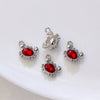 Alloy Marine Life Crab Lobster Zircon Pendant Electroplated Diy Jewelry Accessories