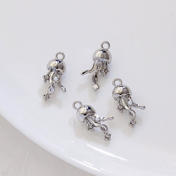 Alloy Marine Life Hippocampus Octopus Conch Electroplated Pendant Jewelry Accessories