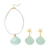 Alloy Marine Life Pattern Fashion Minimalist Women's Necklace Earrings Set With Electroplating