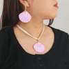 Alloy Marine Life Pattern Fashion Minimalist Women's Necklace Earrings Set With Electroplating