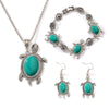 Alloy Marine Organisms Animals Style Electroplating Jewelry Set With Earrings Bracelet Necklace For Women