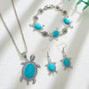 Alloy Marine Organisms Animals Style Electroplating Jewelry Set With Earrings Bracelet Necklace For Women