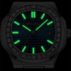 Alloy Mechanical Men's Square Watch With Diamondencrusted Nautilus Waterproof Luminous Calendar Mineral Reinforced Glass Mirror Stainless Steel Buckle Business Style