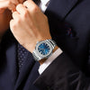 Alloy Mechanical Men's Square Watch With Diamondencrusted Nautilus Waterproof Luminous Calendar Mineral Reinforced Glass Mirror Stainless Steel Buckle Business Style