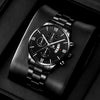 Alloy Men's Business Style Round Dial Quartz Watch