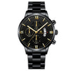 Alloy Men's Business Style Round Dial Quartz Watch